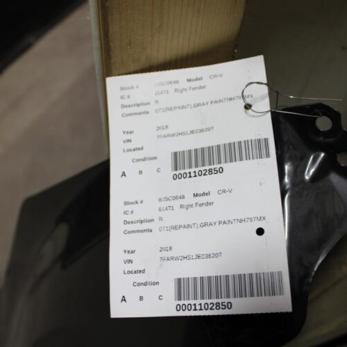 2018 HONDA CR~V FENDER – 1001177018