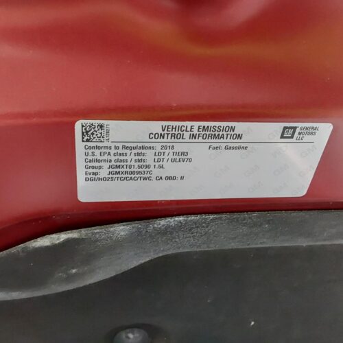 2018 CHEVROLET EQUINOX ENGINE ASSEMBLY – 1003434004