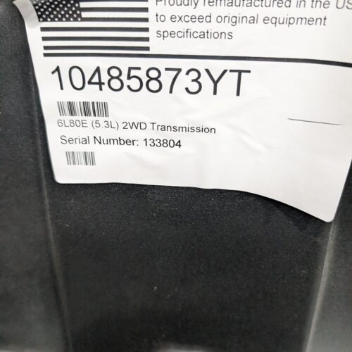 2019 CHEVROLET SILVERADO_1500_PICKUP TRANSMISSION, TRANSAXLE – 1003510853