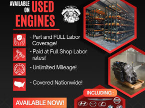 LIFETIME Backed Used Parts & Full Labor Rate Coverage!