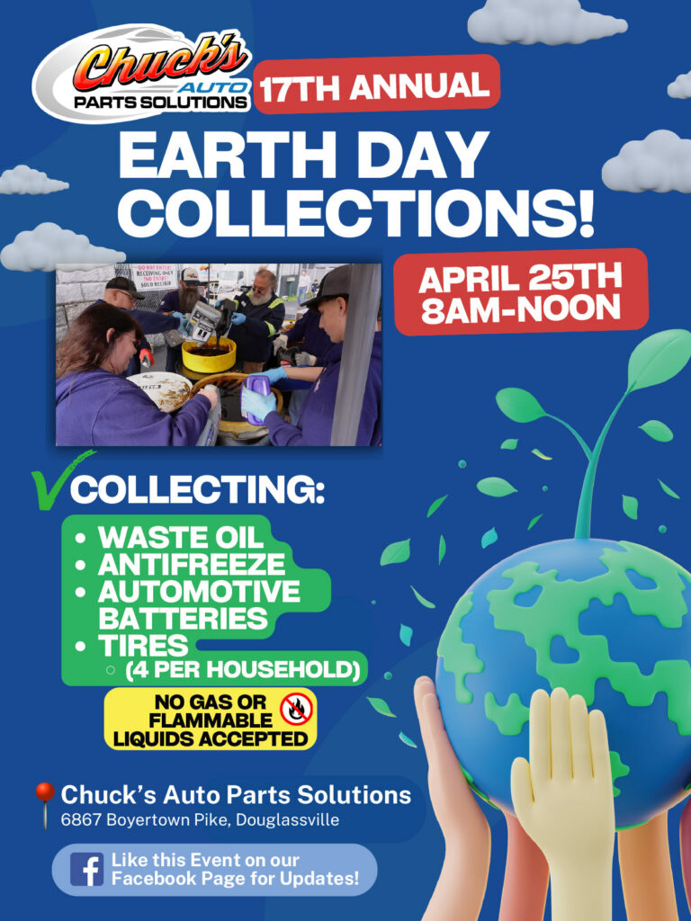 Earth Day at Chuck's Auto Parts Solutions