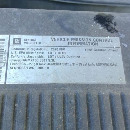2010 GMC SIERRA_1500_PICKUP ENGINE ASSEMBLY – 1335389